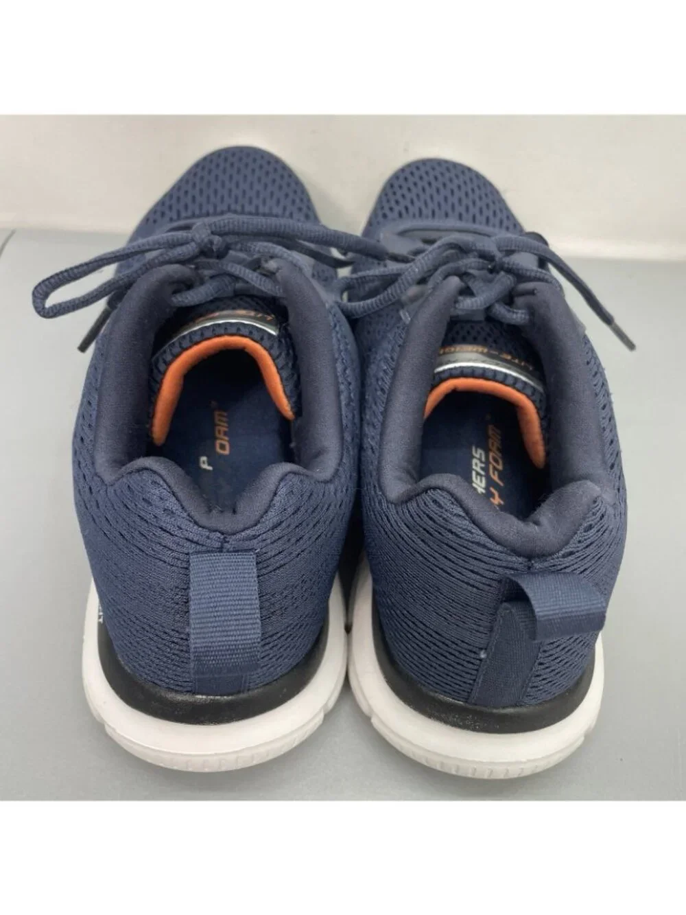 Skechers Track Moulton Sneakers Shoes Lightweight Trainers Comfort Blue Mens 8.5